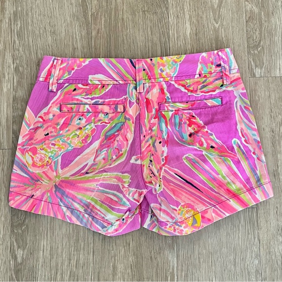 Lilly Pulitzer Callahan Amethyst Sunseeker Print Stretch Shorts Size 00 - Picture 2 of 11